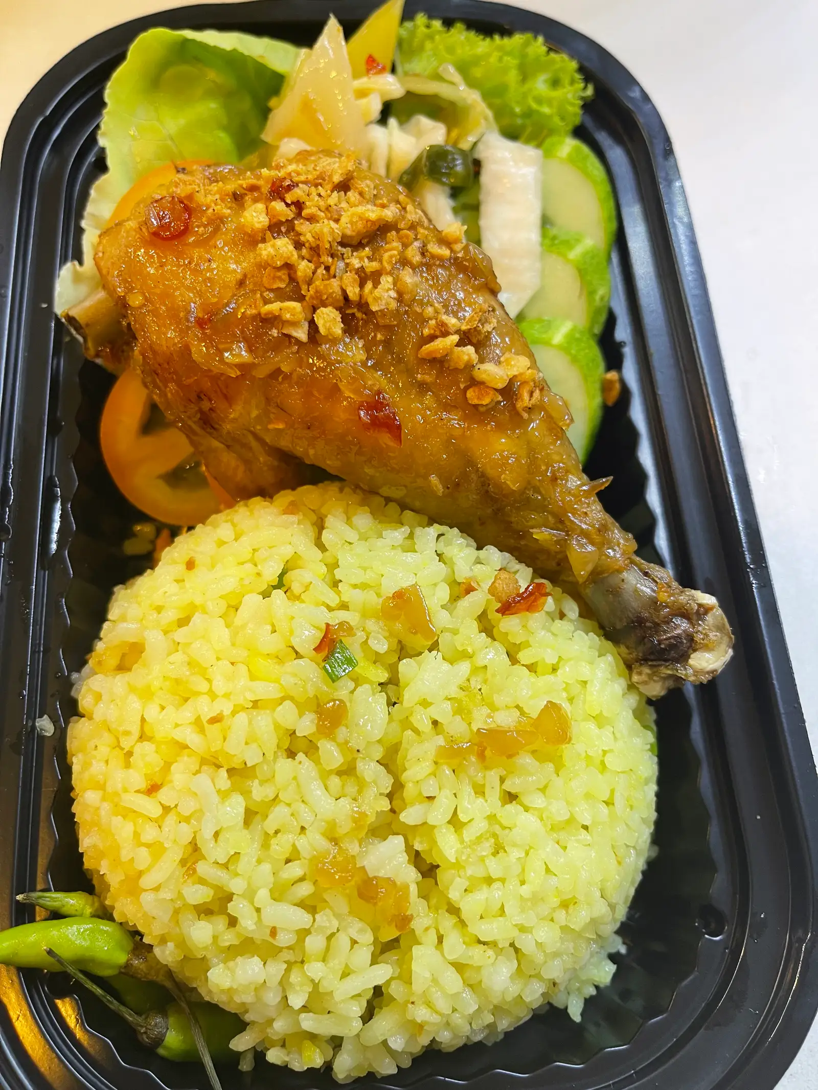 Hình ảnh COM GÀ XỐI MỠ ( ĐÙI TỎI / MÁ ĐÙI )