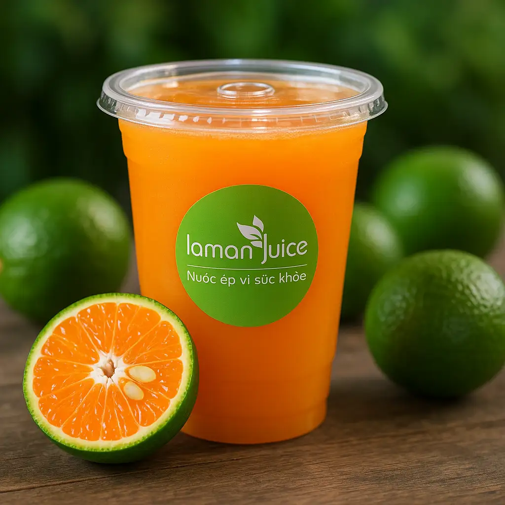 J03 Nước Ép Cam Sành - 26.000 ₫ tại Laman Juice - Sinh Tố & Nước Ép Trái Cây Vì Sức Khoẻ - Nguyễn Thượng Hiền