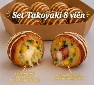 Hình ảnh Set Takoyaki 8 viên