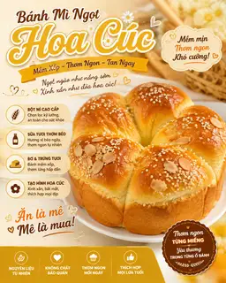 Bánh hoa cúc thơm béo ngàn lớp - 80.000 ₫ tại Bánh Mì Thịt 866 - Trường Sa