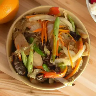 Hình ảnh Miến Xào Rau Nấm Chay (Stir-Fried Vermicelli With Mushrooms & Vegetables)
