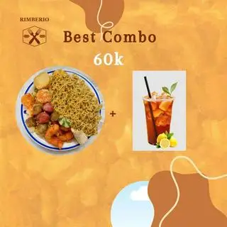 Hình ảnh Combo mì trộn thập cẩm 1 mì - trà chanh