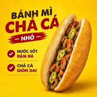 Bánh Mì Chả Cá Nhỏ - 34.000 ₫ tại Bánh Mì Má Hải - Nguyễn Đình Chiểu