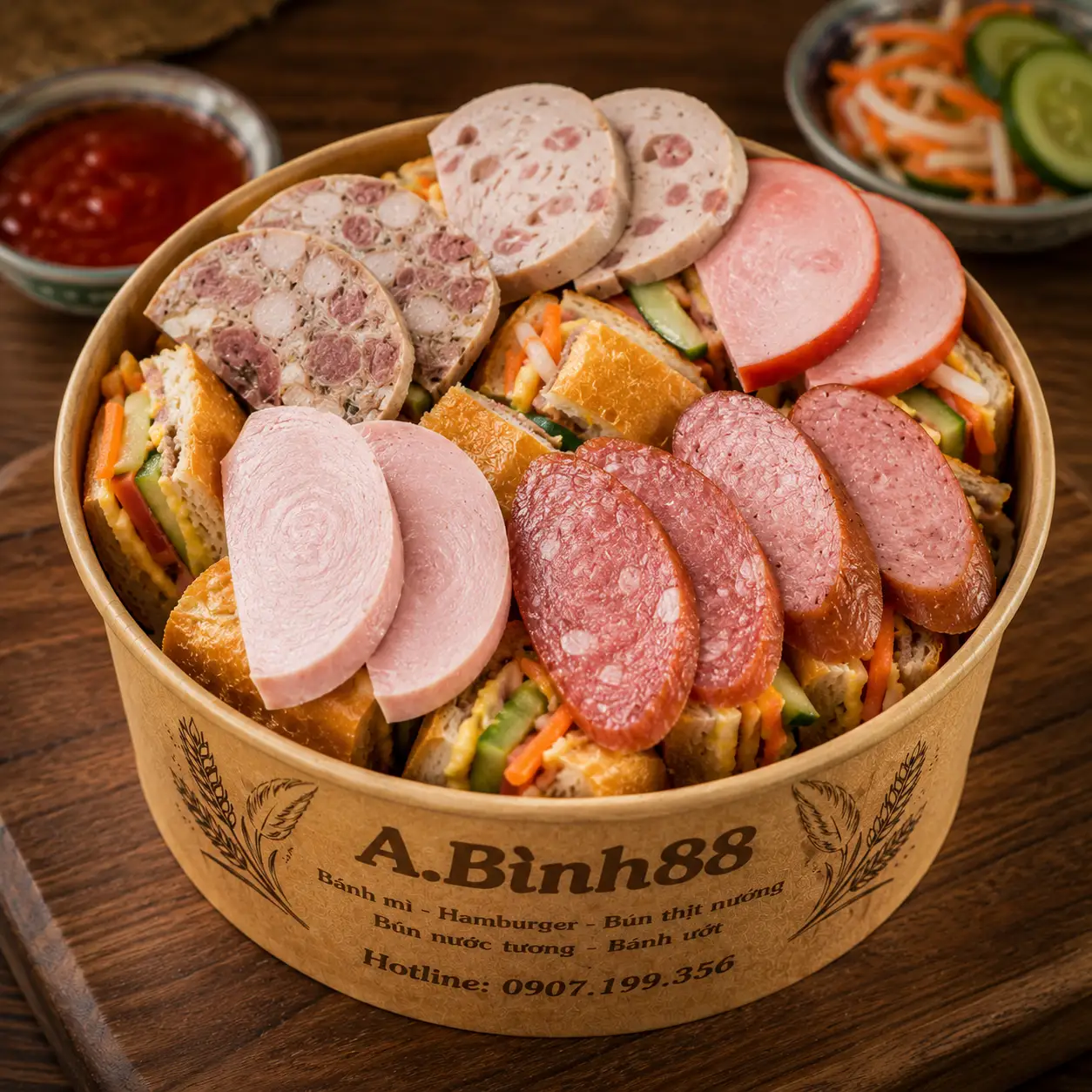 bánh mì trộn thập Cẩm  - 36.000 ₫ tại Bánh Mì A Bình 88 - Võ Duy Ninh