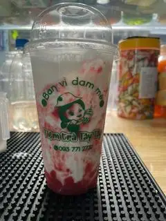 Hình ảnh latte dâu