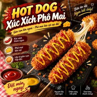 Hình ảnh Hotdog Nhân Xúc Xích