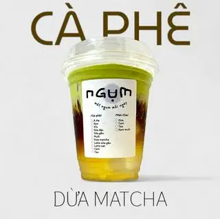 Cà phê dừa kem matcha - 29.000 ₫ tại Ngụm - Cà Phê, Matcha & Bánh Bao - Nguyễn Xí