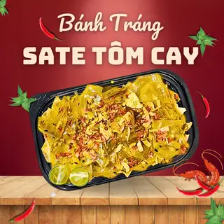 Hình ảnh Bánh Tráng Sate Tôm Cay
