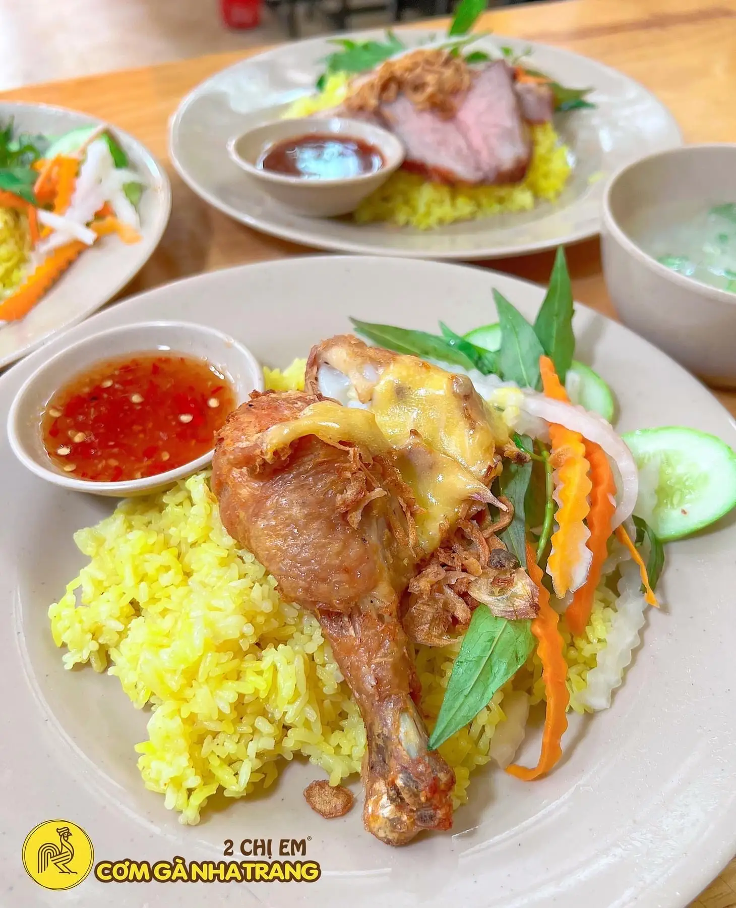 Hình ảnh CƠM ĐÙI GÀ CHIÊN NHA TRANG + NƯỚC SÚP NGON TUYỆT VỜI 