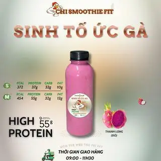 Sinh Tố Ức Gà vị Thanh Long Nhỏ (330ml) - 65.000 ₫ tại Chi Smoothie Fit Sinh Tố Ức Gà - Tôn Thất Thuyết