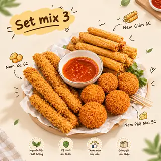 Hình ảnh Set Mix 3. Tặng 1 PESSI