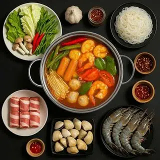 Lẩu Thái Cá viên SPECIAL (3-4 người dùng) - 395.000 ₫ tại Lê Na Food - Lẩu Thái, Lẩu Hải Sản & Lẩu Bò - Vân Côi