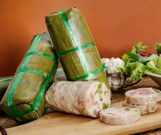 Chả da heo ớt xiêm xanh (1/2 đòn cắt sẵn) - 50.000 ₫ tại Nem Nướng D’ran - Since 1968 - Nguyễn Quý Đức