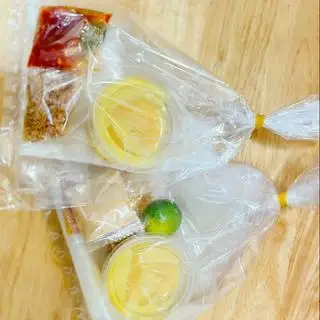 Hình ảnh Bánh tráng chấm muối béo