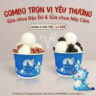 Hình ảnh Combo ĐN Sữa Chua Đậu Đỏ - Sữa Chua Nếp Cẩm