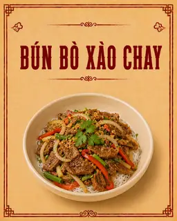 BÚN BÒ XÀO CHAY  - 32.000 ₫ tại Chay 757 - Hủ Tiếu Chay & Bún Riêu Chay - Vườn Chuối