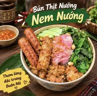 Hình ảnh Bún thịt nướng - nem nướng