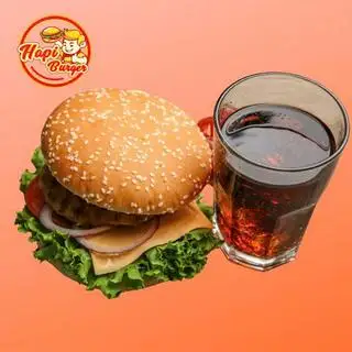 Hình ảnh Burger gà + Pepsi ly