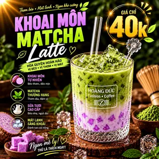 Hình ảnh Khoai Môn Matcha Lette