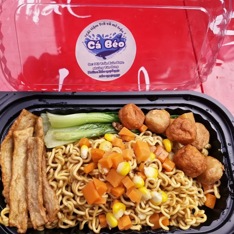 Mì trộn Indomie cá viên - 30.000 ₫ tại Mì Trộn Indomie & Matcha Cá Béo - Trần Xuân Soạn