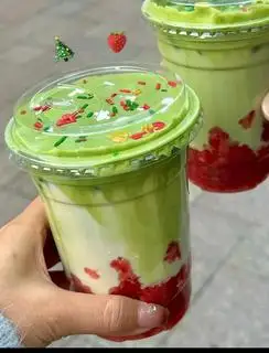 Hình ảnh matcha dâu