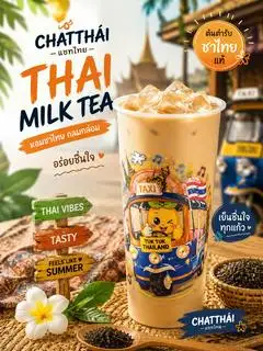 Hình ảnh Trà Sữa Hồng Trà Nguyên Lá