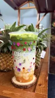 Hình ảnh Matcha latte Đào size 700ml
