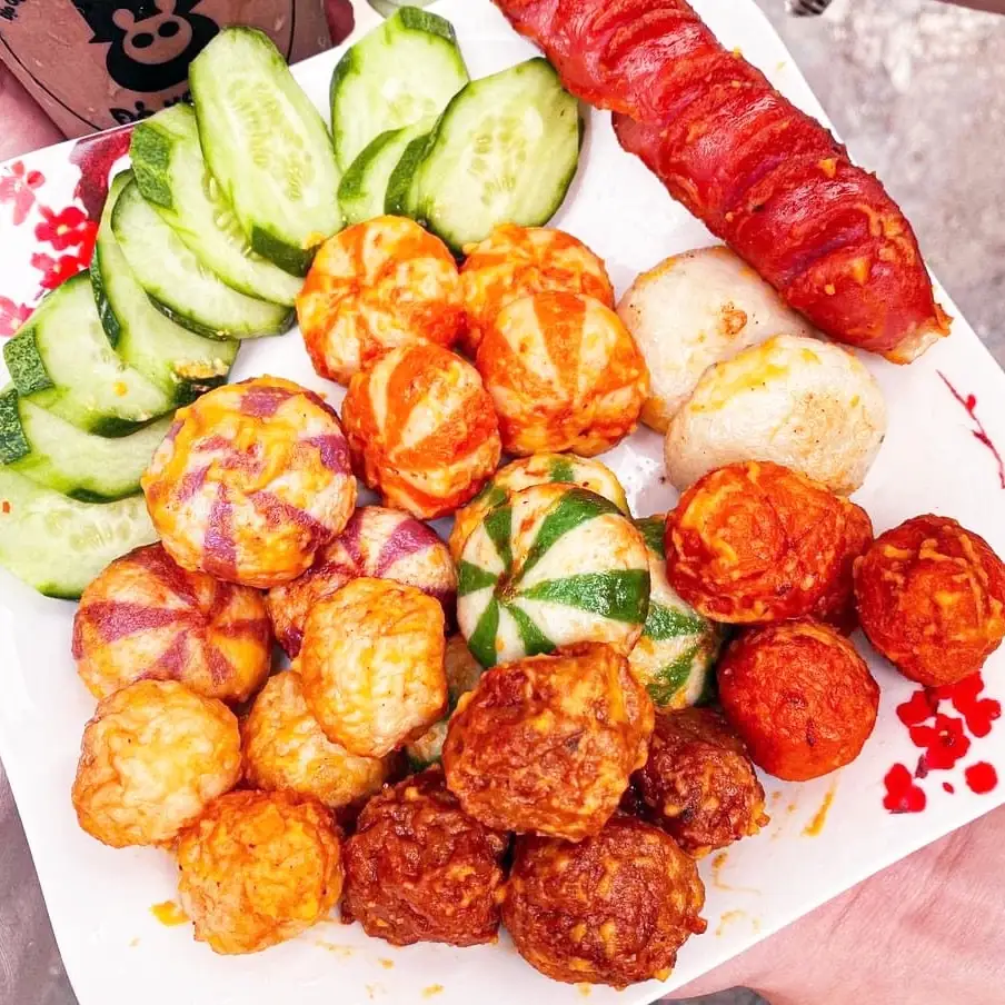 Combo cá viên chiên size nhỏ 1 người. - 59.000 ₫ tại HƯƠNG LEE - Ăn vặt & cá viên chiên, Trà sữa - 57 Nguyễn Văn Đừng