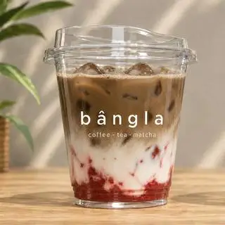 Hình ảnh Houjicha latte dâu