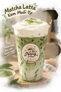 Hình ảnh Matcha latte kem muối ( sữa hạt oatside)