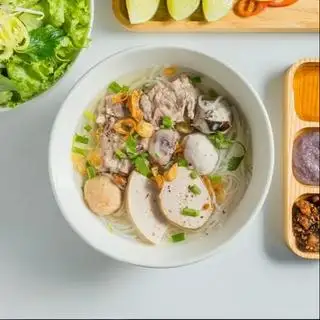 Hình ảnh bún mọc xương thập cẩm