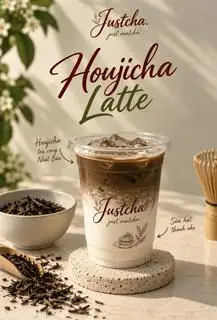 Hình ảnh Houjicha latte