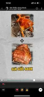 Hình ảnh Vip 2: 0.5kg sườn quay+ 1 vịt quay Thất Khê( khách đặt trước 30-60p)
