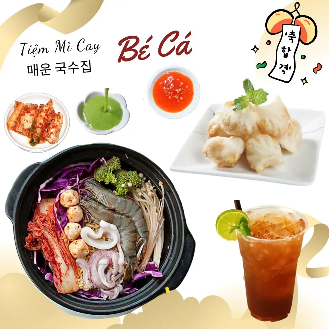 Combo D - 1 Mì Cay x Há Cảo x 1 Trà Chanh - 119.000 ₫ tại Ăn Vặt Bé Cá - Trà Sữa & Mỳ Cay - Phan Văn Trị