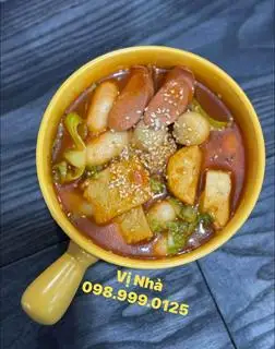 Hình ảnh Tokbokki Phô Mai Chả Cá Bắp Cải