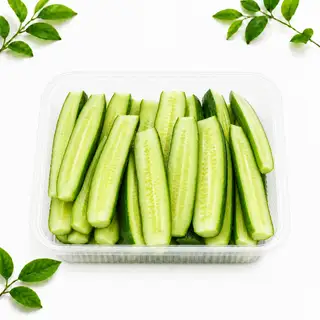 Hình ảnh Dưa chuột chẻ cắt miếng - hộp 300g