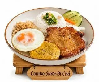 Hình ảnh Combo Cơm Sườn Full Topping 