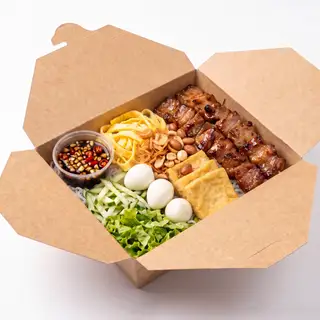 Hình ảnh Bún Nước Tương XIÊN THỊT NƯỚNG full topping bésame