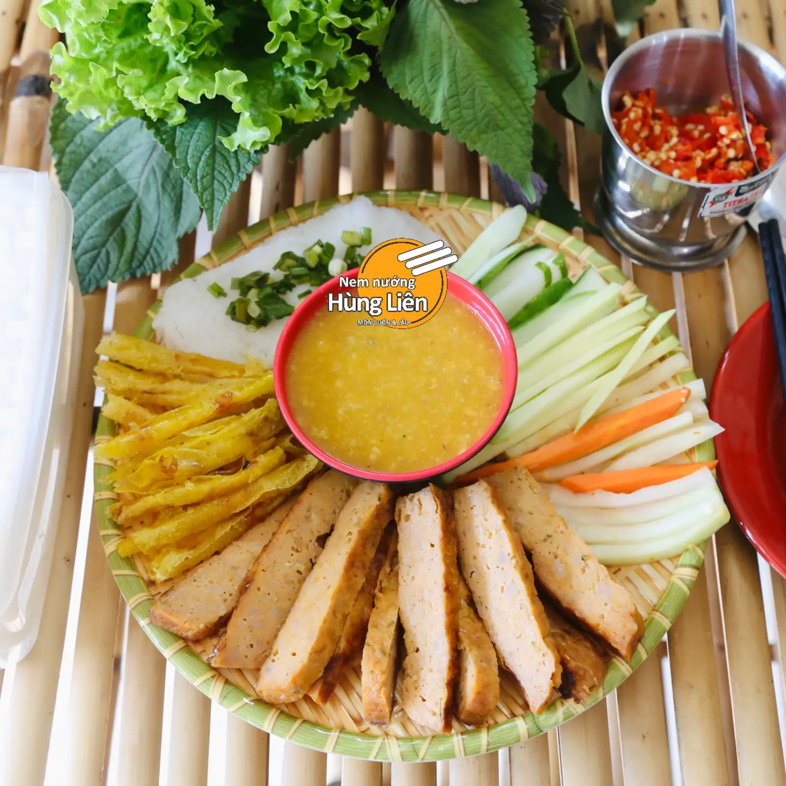 Nem nướng truyền thống (12 cuốn) - 123.000 ₫ tại Nem Nướng Hùng Liên - Lê Văn Lương