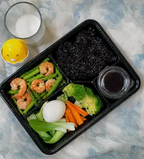 Power - Cơm Gạo Lứt Tôm Xào Măng Tây - 85.000 ₫ tại Bếp Fit Nhà Phong - Đồ Ăn Healthy - Eat Clean Giảm Cân - Nguyễn Hữu Cảnh