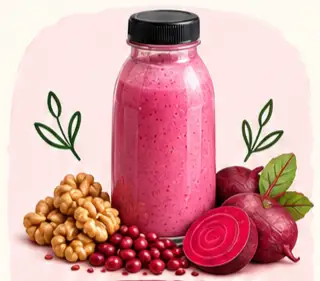 Hình ảnh Óc chó - đậu đỏ - củ dền