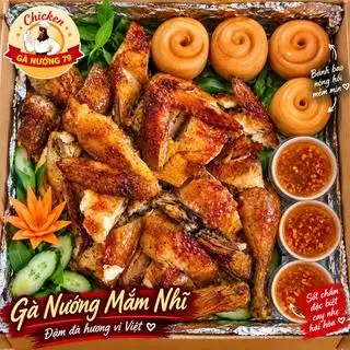 Hình ảnh Gà nướng mắm nhĩ - cắt sẵn
