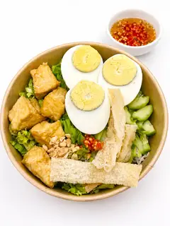 Bún Nước Tương Đậu Hũ Trứng Luộc - 49.000 ₫ tại Nem Nướng Hà My - Bánh Hỏi, Bún Mắm Nêm & Tré Trộn - Nguyễn Kiệm
