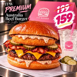 Hình ảnh ITW10 Korean beef burger - truffles sauce -Free 1 drink
