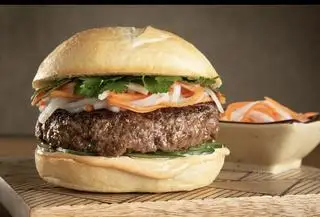 Hình ảnh hamburger bò, gà