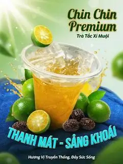 Trà tắc xí muội khổng lồ - 20.000 ₫ tại Chin - Bánh Tráng Trộn, Mì Trộn & Trà Khổng Lồ - Bình Giã