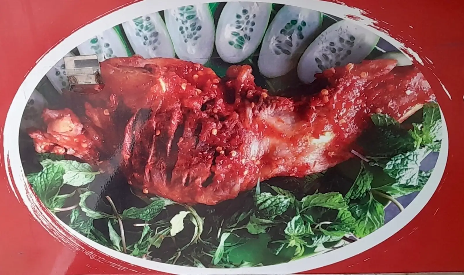 Hình ảnh Má Heo Nướng Lu ( Má Thịt )