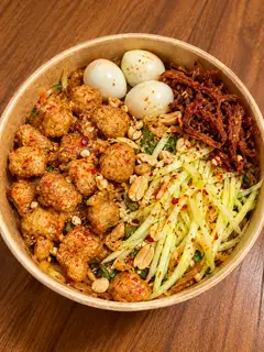 Hình ảnh Bánh tráng dẻo trộn đặc biệt full topping