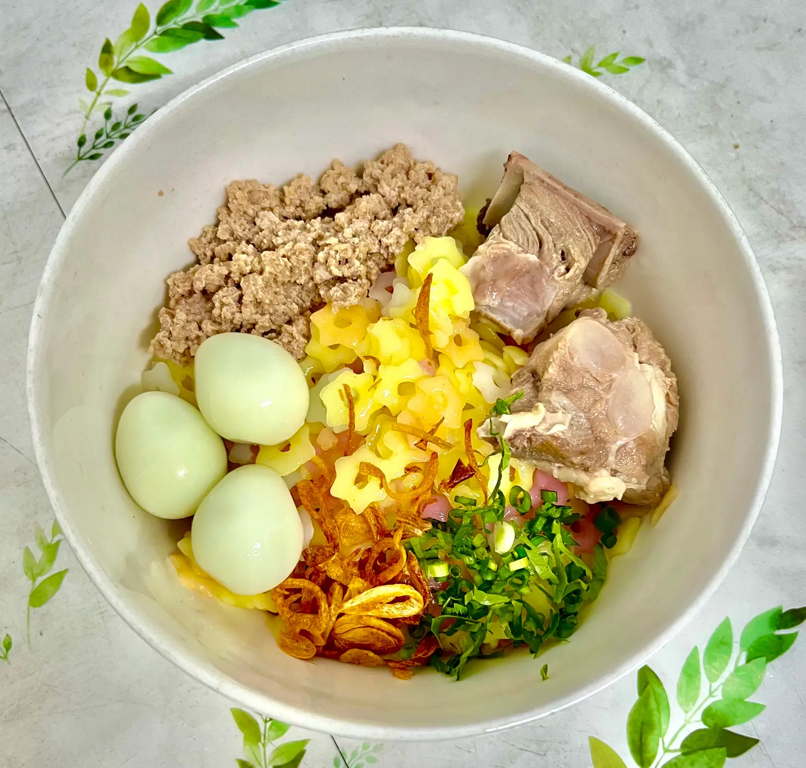 Nui sườn non, trứng cút, thịt bằm người lớn  - 35.000 ₫ tại Cháo Sườn Cô Mai - Cháo Dinh Dưỡng, Nui Sao & Súp Cua - Liên Khu 5-6
