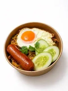 Hình ảnh Mì trộn indomie trứng xúc xích